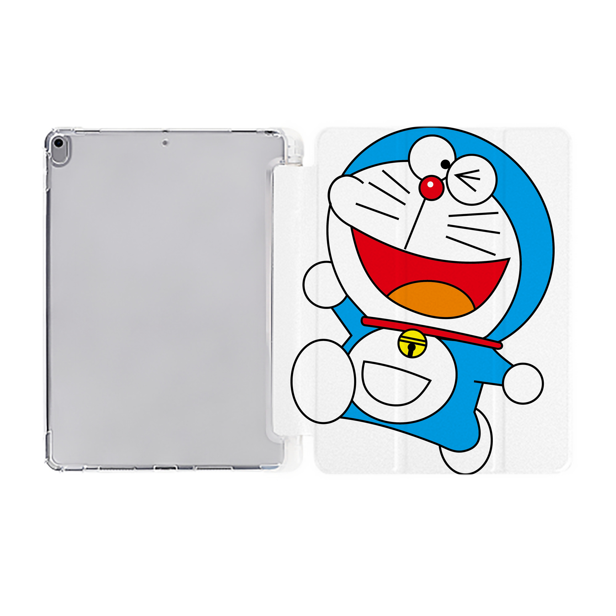 （画像用） ドラえもん Doraemon IPad ケース ペン収納付き 三つ折りスタンド PUレザー×シリコン 対応機種9.5/10.5/10.9インチ